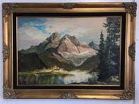 Original Signed Nature Oil Painting 45.25" x 33.5"