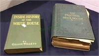 Antique books, inside history of the White House