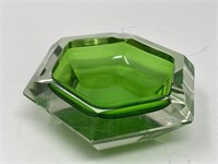 Green Crystal Ashtray