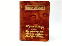 Miniature Leather English Dictionary