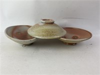 Signed GS Studio Pottery Bowls