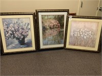 3 matching framed pictures! All one money