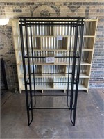 Metal Shelf with Glass Shelves