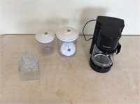 Coffee Maker, Sealable Plastic Containers & Jar
