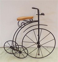 METAL TRICYCLE WALL DECORATION, 22" LONG 20" TALL