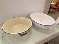 (2) ENAMELWARE BASINS