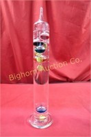 Galileo Thermometer Approx. 14 1/2" tall