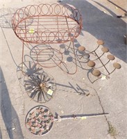 METAL PLANT STAND, YARD ART TO GO
