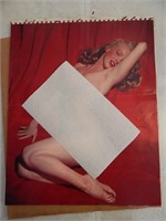 Vintage large Calendar Page Marilyn Monroe Nude