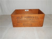 Antique Atlas Powder Co Wood Dynamite Box