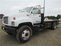 2002 Chevrolet C7500 16' S/A Flat Bed Truck