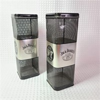 (2) Jack Daniel's Metal Mesh Tins