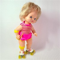Vintage Mattel 1982 Baby Skates Doll