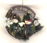 New Family and Friends Snowman Wreath