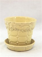 Vintage Small Yellow McCoy Pottery Planter