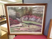 (2) FRAMED POSTERS OF AUGUSTA GOLF COURSE