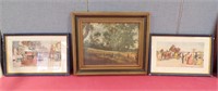 PAIR OF FRAMED PRINTS, ENGLAND AND...