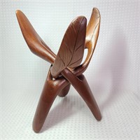 Hand Carved Wooden Sculpture / Serving Bowl Stand