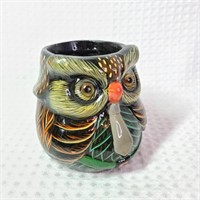 Colorful Clay Owl Flower Pot