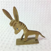 Cute Little Brass Donkey Figurine