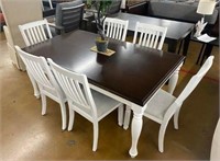 Two Toned 7 pc Dining Set