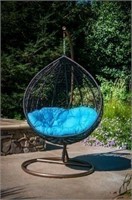 Blue Elegant Living Hanging Chair