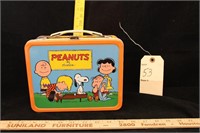 Vintage Metal PEANUTS Lunchbox & Thermos