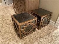 Cube style end tables