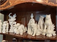 White porcelain figurines