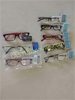 8 Pairs of Reading Glasses, New