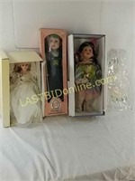 3 Collector's Dolls in Box