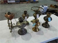 Copper & Brass Gas and Electric Lamp Bases