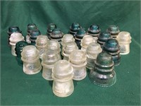 Total of 25 insulators.