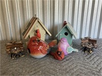 Bird houses, birds, cuckoo clocks