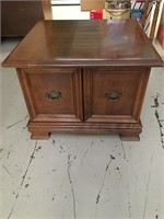 Early American maple, Ethan Allen with cabinet