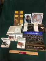 Rosaries, crosses and picture frames.