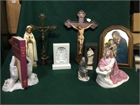 A variety of religious crosses, picture and