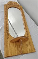 beautiful carved wooden mirror 47x16.5