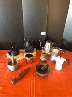 Tea & Coffee Pots, Motar & Pestles