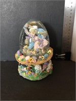 Large Easter Musical Snow Globe
