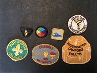 7 x Scouting Cloth Badges