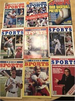 9 x Inside Sports magazines 1980-88 Great Covers