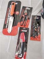 gift basket of Echo garden digger and 3 pruners