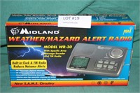 MIDLAND WEATHER/HAZARD ALERT RADIO W/BOX