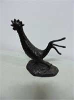 Cast Iron Rooster 10"T