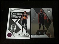(2) Kevin Durant Basketball Cards