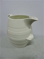 Large Ceramic Pitcher With Double Handle 13"T