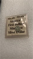 Americas First Bullion Miniature Silver Dollar