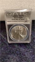 Rare 2018 1st Day if Issue MS70 Silver Eagle