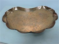 Stamped Copper Tray 24"x14
